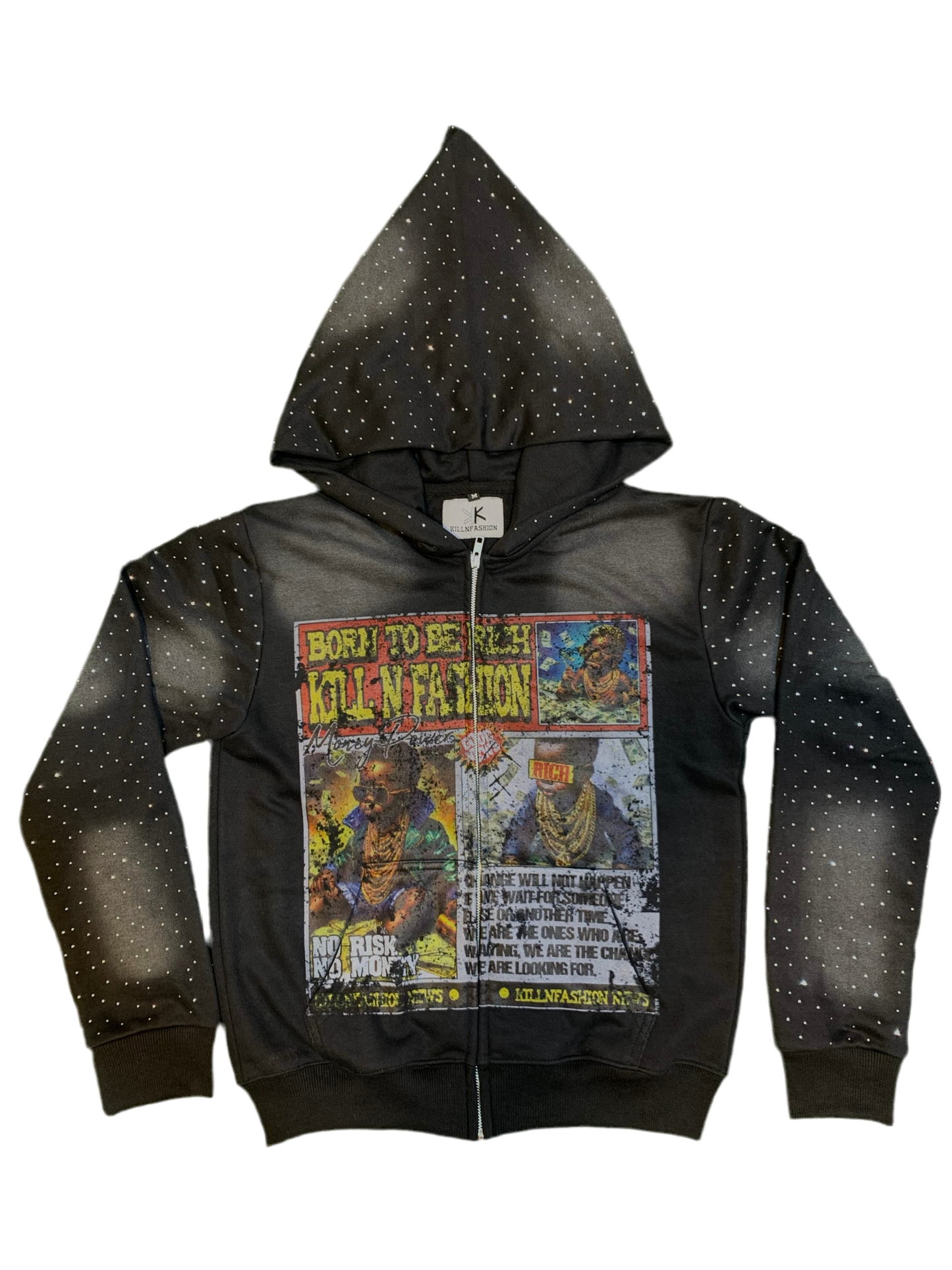 Born To Be Rich KNF Jacket Extended Hood