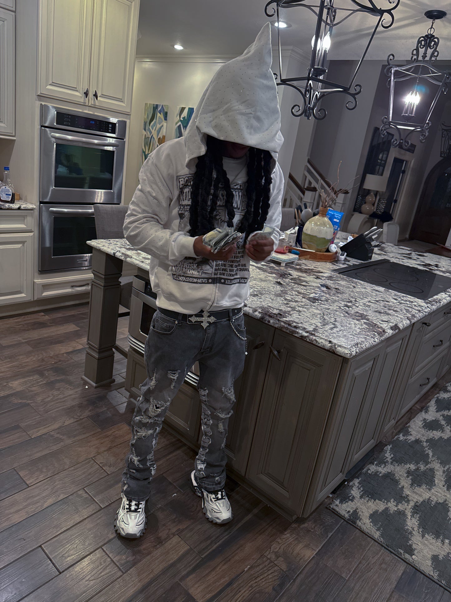 Born To Be Rich KNF Jacket Extended Hood